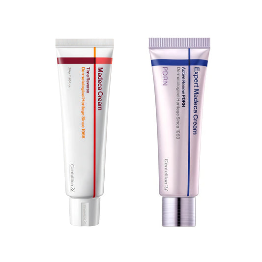 CENTELLIAN 24 Madeca Cream Time Reverse & Active Renew PDRN Duo (2 x 1.69 fl oz) – Firming, Wrinkle care, Elasticity & Hydration with Centella, TECA PDRN & Hyaluronic Acid, Korean moisturizer